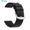 Bracelet de montre 18 mm Cuir PU Noir