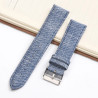 Bracelet 14 mm Nylon Bleu pour montre fermoir Ardillon