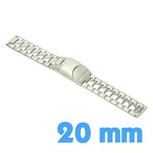 Bracelet en métal pour montre 20 mm pas cher