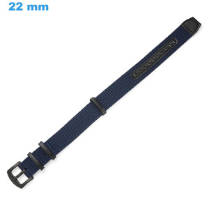 Bracelet bleu 22 mm Nylon...