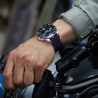 Bracelet 18 mm Acier Inoxydable fermoir Coulissant montre Bleu