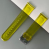 Bracelet pour montre Transparent et Jaune 20 mm Plastique