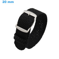 Bracelet montre Noir 20 mm...