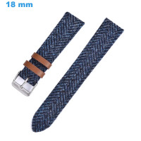 Bracelet 18 mm Cuir PU Bleu...