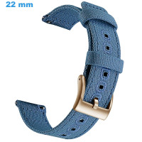 Bracelet 22 mm Tissu Bleu...