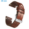 Acheter Bracelet de montre 20 mm Cuir véritable Brun fermoir Ardillon
