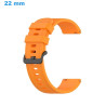 Acheter Bracelet 22 mm Silicone Orange pour montre Ardillon