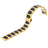 Acheter Bracelet 14 mm Céramique montre Doré et Noir fermoir Papillon