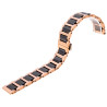 Acheter Bracelet Céramique boucle Papillon de montre Doré rose et Noir 15 mm