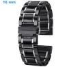 Acheter Bracelet montre 16 mm Céramique Noir fermoir Papillon