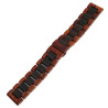 Acheter Bracelet montre 20 mm Bois Rouge et Noir boucle Papillon