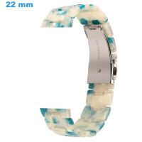 Bracelet 22 mm Résine Blanc...