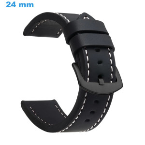 Bracelet 24 mm Cuir PU Noir...