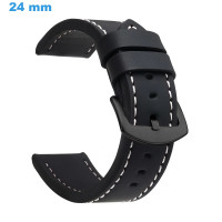Bracelet 24 mm Cuir PU Noir...