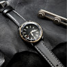 Acheter Bracelet 24 mm Cuir PU Noir pour montre