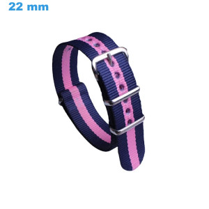 Bracelet Bleu et Rose 22 mm...