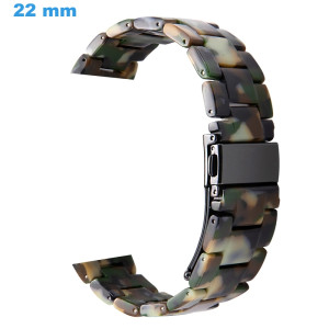 Bracelet de montre 22 mm Résine Déployant Multicolore Bracelet Résine | My-Montre