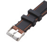 Acheter Bracelet montre 20 mm Silicone Noir et Brun