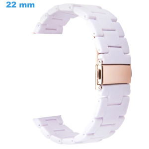 Bracelet de montre 22 mm Résine Blanc Bracelet Résine | My-Montre