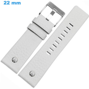 Bracelet 22 mm Cuir véritable Blanc montre Bracelet Cuir pour montre | My-Montre