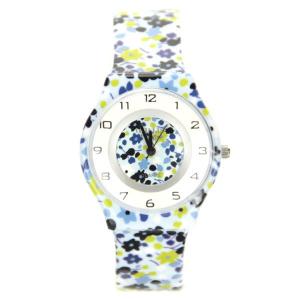 Belle montre Willis pas chère en plastique et imprimé floral