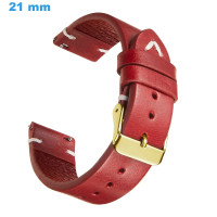 Bracelet Rouge 21 mm Cuir...