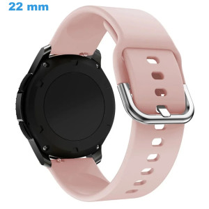 Bracelet Silicone Ardillon de montre Rose 22 mm Bracelet Silicone | My-Montre