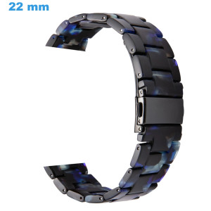 Bracelet 22 mm Résine Bleu montre boucle Déployant Bracelet Résine | My-Montre