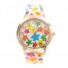 Montre colorée avec Fleurs Femme Silicone