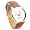 Montre chat femme pas chère bracelet chocolat originale