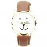 Montre chat femme pas chère bracelet chocolat originale