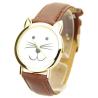 Montre chat femme pas chère bracelet chocolat originale