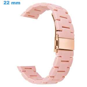 Bracelet 22 mm Résine Rose montre fermoir Déployant Bracelet Résine | My-Montre
