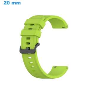 Bracelet Vert 20 mm Caoutchouc de montre Bracelet Silicone | My-Montre