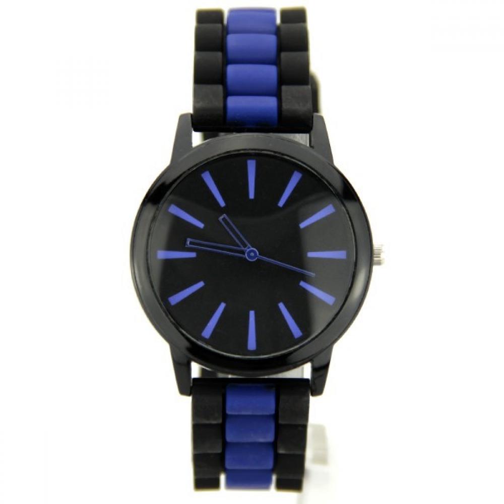 Montre Bracelet Silicone Cadran Cristal Sarcelle - Occasion Femme - Sans Marque