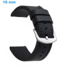 Bracelet 18 mm Faux cuir Noir pour montre fermoir Ardillon Bracelet Cuir pour montre | My-Montre