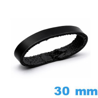 Passant cuir véritable noir 30 mm pour bracelet montre