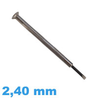 Tournevis horloger tête plate 2.40 mm