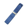 Bracelet Nylon boucle Velcro pour montre Bleu 24 mm
