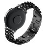 Bracelet 22 mm Acier inoxydable Noir montre fermoir Clip