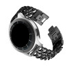 Bracelet 22 mm Acier inoxydable Noir montre fermoir Clip
