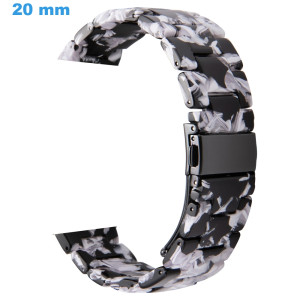 Bracelet 20 mm Résine Noir...