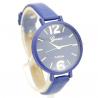 Montre pas chère Marque Geneva femme bracelet fin bleu