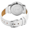 Montre Femme Adrina bracelet cuir synthétique blanc cadran blanc