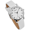 Montre Femme Adrina bracelet cuir synthétique blanc cadran blanc