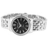 Montre Femme Excellanc bracelet métal argenté cadran noir