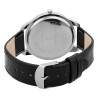 Montre Femme Adrina bracelet cuir synthétique noir cadran blanc 43 mm