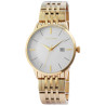 Montre Mixte Just Watch bracelet acier inoxydable doré cadran blanc 41 mm