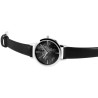 Montre Femme Excellanc bracelet cuir synthétique noir cadran noir 35 mm
