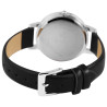 Montre Femme Excellanc bracelet cuir synthétique noir cadran noir 35 mm